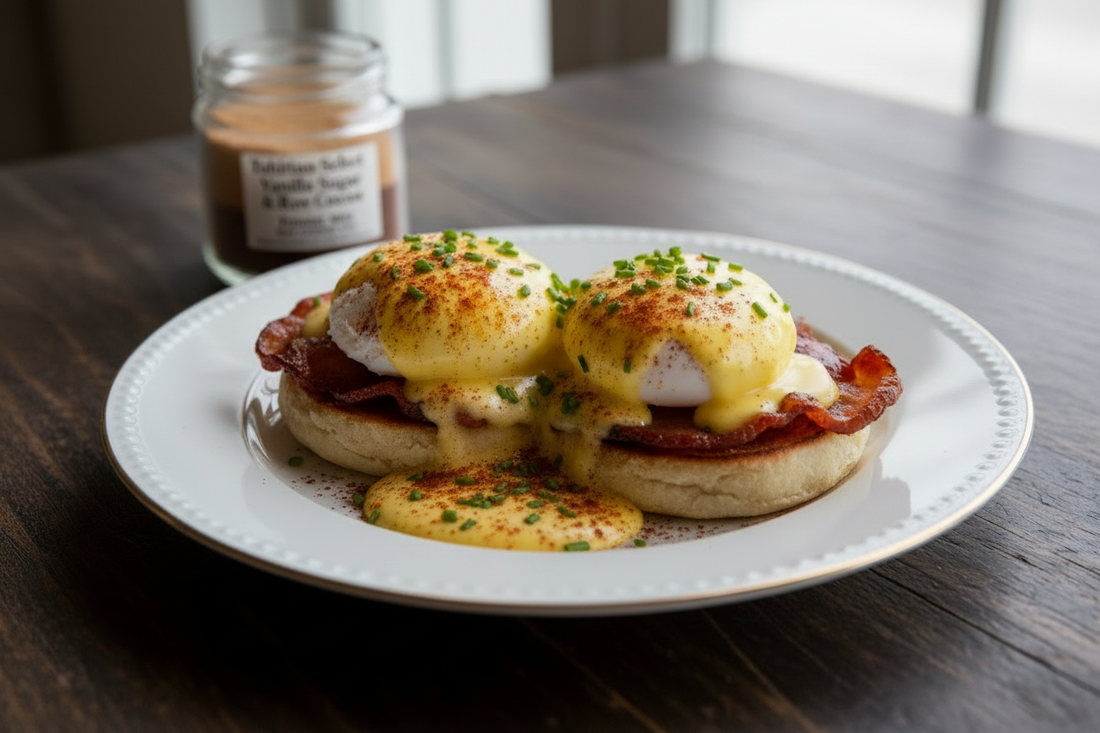 Eggs Benedict with Funnel Mill Hollandaise Sauce
