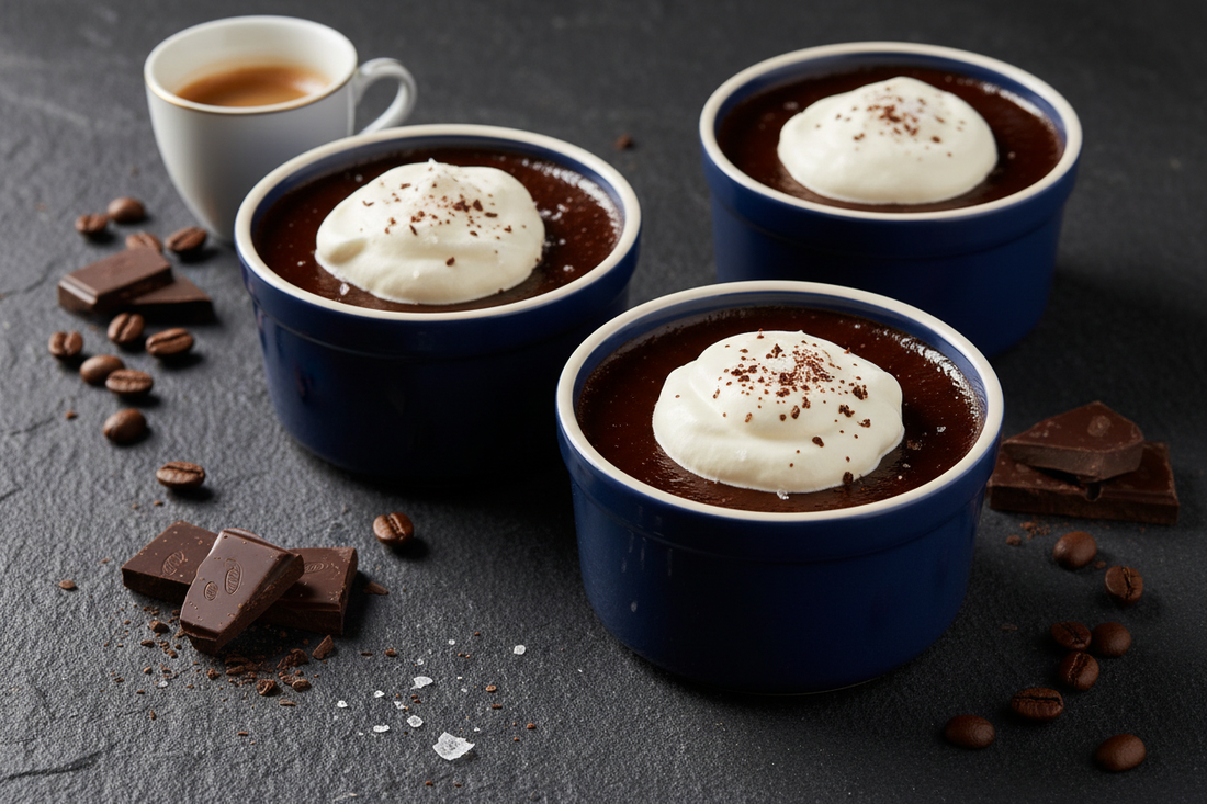 Dark Chocolate Truffle Coffee Pudding